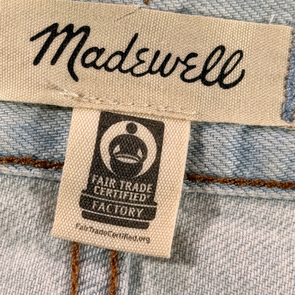 Madewell The Slouchy Boyjean Women 30 Light Wash Distressed Straight Leg Jeans - Picture 10 of 11